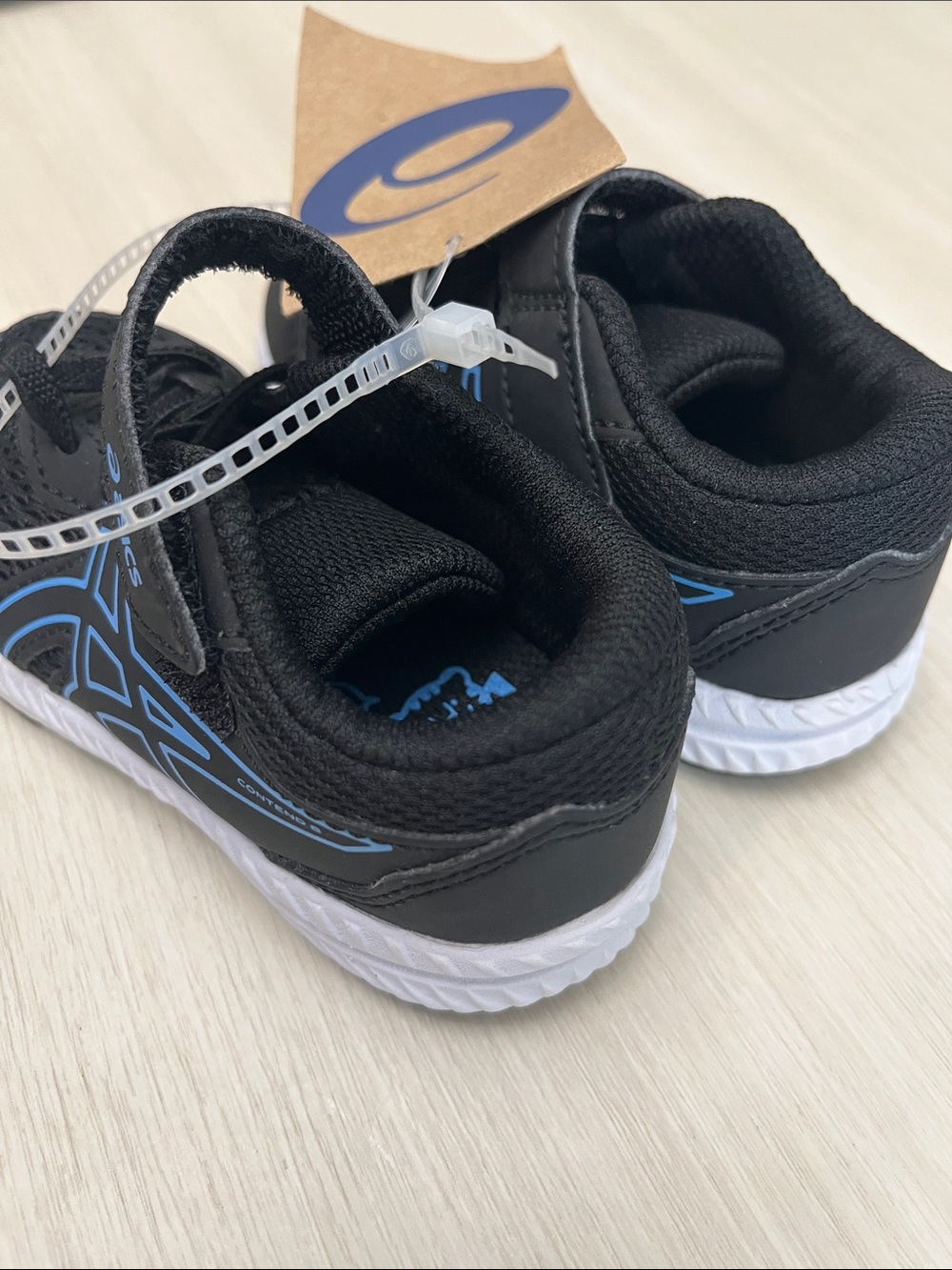 New ASICS Kids' Black & Blue Contend 8 TS Running Shoe - Picture 7 of 10